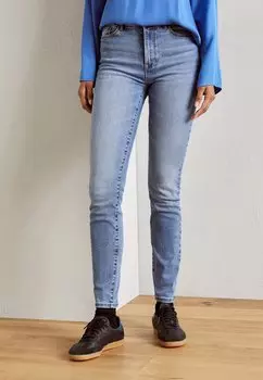 Приталенные брюки Lindex, синий