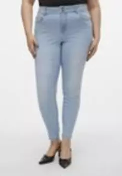 Приталенные брюки VMCSOPHIA BUTTON Vero Moda, светло-голубой