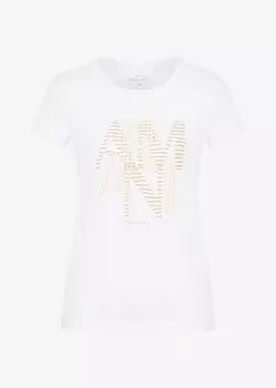 Приталенные футболка Armani Exchange, белый