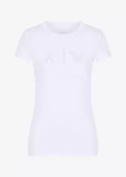 Приталенные футболка Armani Exchange, белый