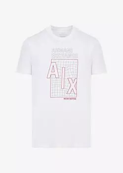 Приталенные футболка Armani Exchange, белый