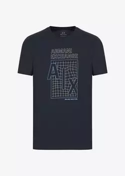 Приталенные футболка Armani Exchange, синий