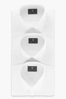 Приталенные рубашки - 3 шт Marks & Spencer, белый