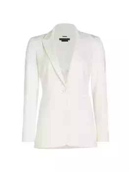 Приталенный блейзер Breann Alice + Olivia, цвет off white