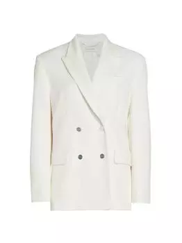 Приталенный блейзер Corinne из твила Halston