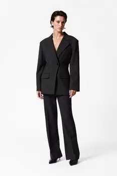 Приталенный блейзер & Other Stories, черный