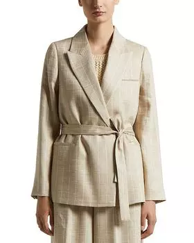 Приталенный блейзер Peserico, коричневый