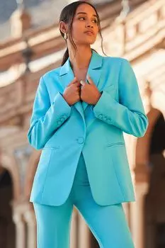 Приталенный блейзер Sosandar, синий