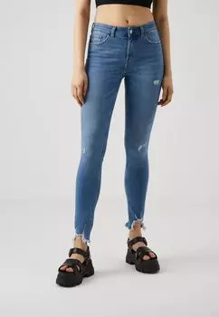 Приталенный фасон Only, светло-голубой деним Onlhush Mid Waist