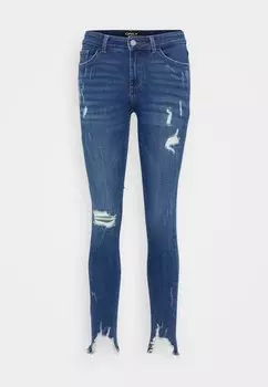 Приталенный фасон ONLY, темно-синий деним Onlhush Mid Waist