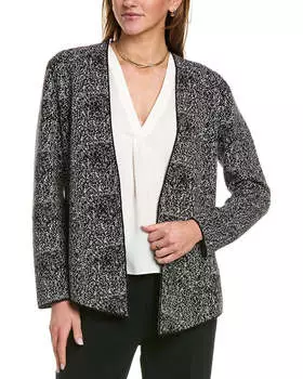 Приталенный кардиган Anne Klein, черный