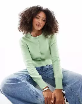 Приталенный кардиган French Connection Nyrobi мятно-зеленого цвета