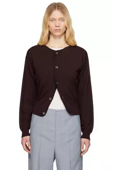 Приталенный кардиган Lemaire, цвет dark plum