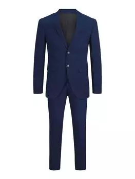 Приталенный костюм JACK & JONES Franco, морской синий