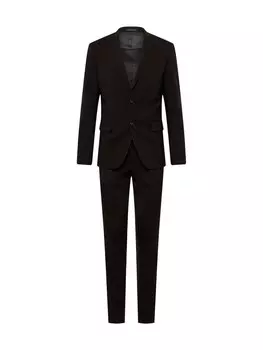 Приталенный костюм Lindbergh, черный