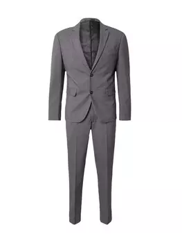 Приталенный костюм Lindbergh, серый
