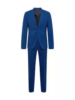 Приталенный костюм Lindbergh, темно-синий