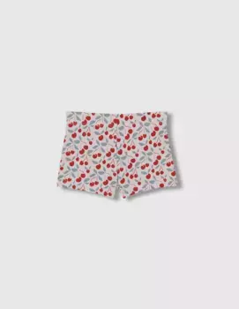 Приталенный купальник для мальчика с принтом Gocco, белый