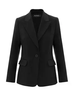 Приталенный пиджак Kmx, черный