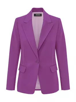 Приталенный пиджак Kmx, фиолетовый