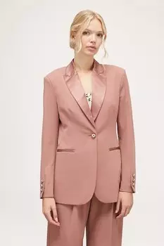 Приталенный пиджак Motivi, бледно-розовый