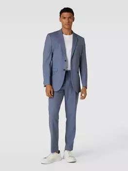 Приталенный пиджак на 2 пуговицах, модель «TIMELIAM» SELECTED HOMME, светло-голубой