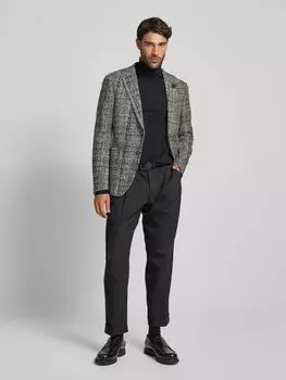 Приталенный пиджак на 2 пуговицах с карманами, модель «Hoverest» JOOP! Collection, антрацит