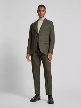 Приталенный пиджак на 2 пуговицах с воротником-лацканами SELECTED HOMME, светло-коричневый