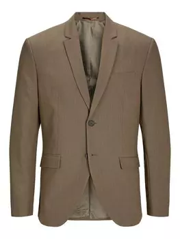 Приталенный пиджак от костюма JACK & JONES BUSHWICK HARRY, серо-коричневый