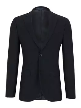 Приталенный пиджак TOPMAN, темно-синий