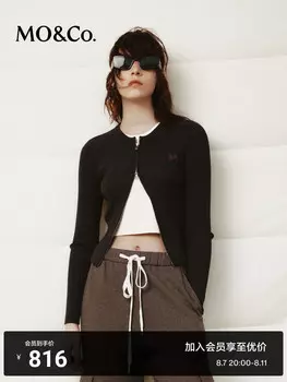 Приталенный свитер Moco вязаный, красный