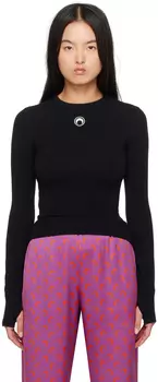 Приталенный свитер с логотипом Moon Marine Serre