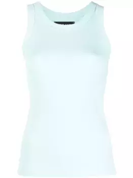 Приталенный топ без рукавов STYLAND, синий