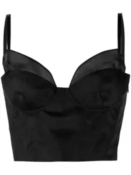 Приталенный топ Brock Collection, черный