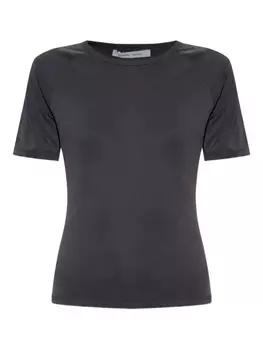 Приталенный топ с коротким рукавом SAMSOE SAMSOE, серый