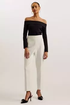 Приталенный топ с открытыми плечами Ted Baker, черный