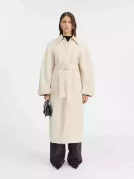 Приталенный тренч Ле траншея Бари Jacquemus, бежевый