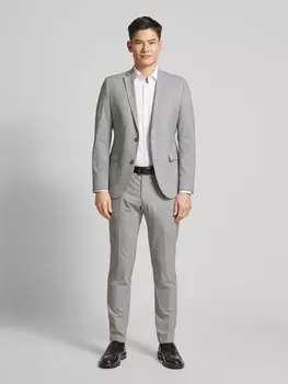 Приталенный жакет из эластичной вискозной смеси с застежкой на 2 пуговицы s.Oliver BLACK LABEL, светло-серый