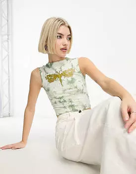 приталенный жилет Daisy Street с принтом тай-дай