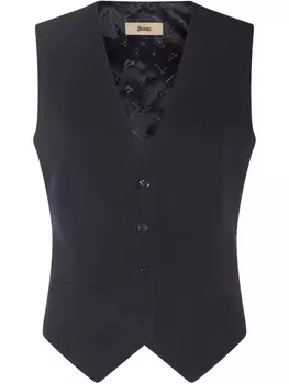 Приталенный жилет Herno, синий