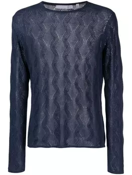 Private Stock джемпер The Cambon с узором, синий