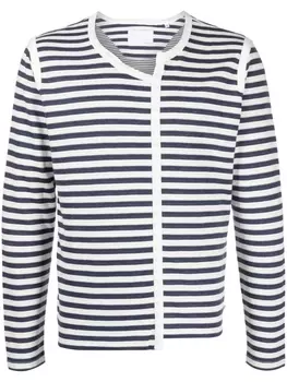 Private Stock полосатая футболка асимметричного кроя, синий