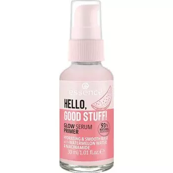 ПРИВЕТ, ХОРОШИЙ МАТЕРИАЛ! ПРАЙМЕР СИЯЮЩАЯ СЫВОРОТКА essence, 30 ml