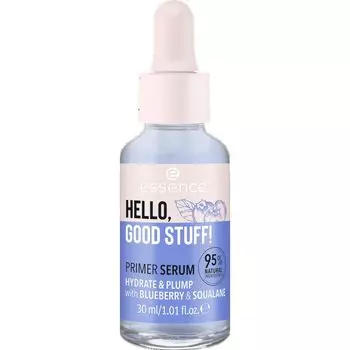 ПРИВЕТ, ХОРОШИЙ МАТЕРИАЛ! ПРАЙМЕР-СЫВОРОТКА УВЛАЖНЯЮЩАЯ И ПЫЛАЯ essence, 30 ml