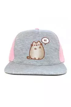 Привет, кепка Snapback Pusheen, серый