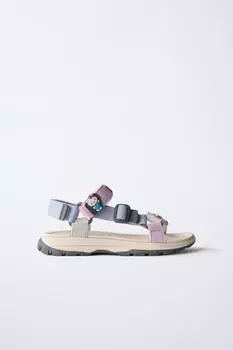 Привет, китти и друзья технические сандалии ZARA, разноцветный