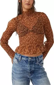 Привет, топ Free People, цвет Leopard Combo