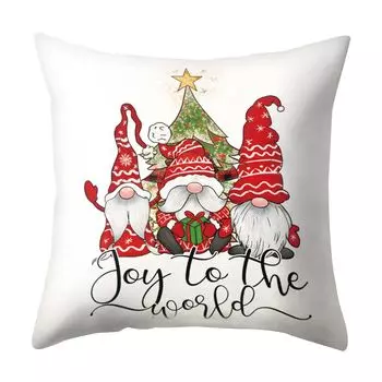 Привлекательный удобный декоративный пыленепроницаемый чехол для подушки для спальни, гостиной, Рождественский декор для автокресла-H Stuttg
