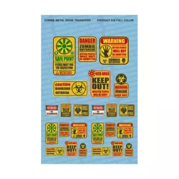 Признаки опасности зомби, Decals - Zombies, Pirates, and the Occult
