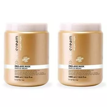 Pro-Age Mask Восстанавливающая маска с аргановым маслом для блеска, 1000 мл, Inebrya